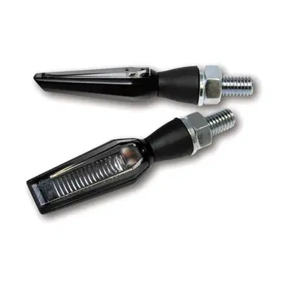 Frecce a led Falcon nere lenti fum&egrave; omologate Moto 