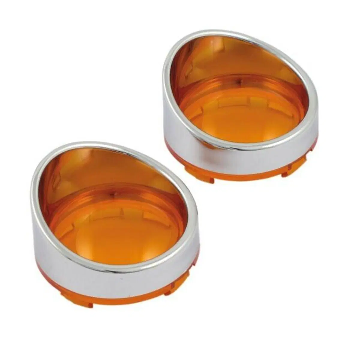 Ghiere Visored cromate lenti arancio per frecce di 