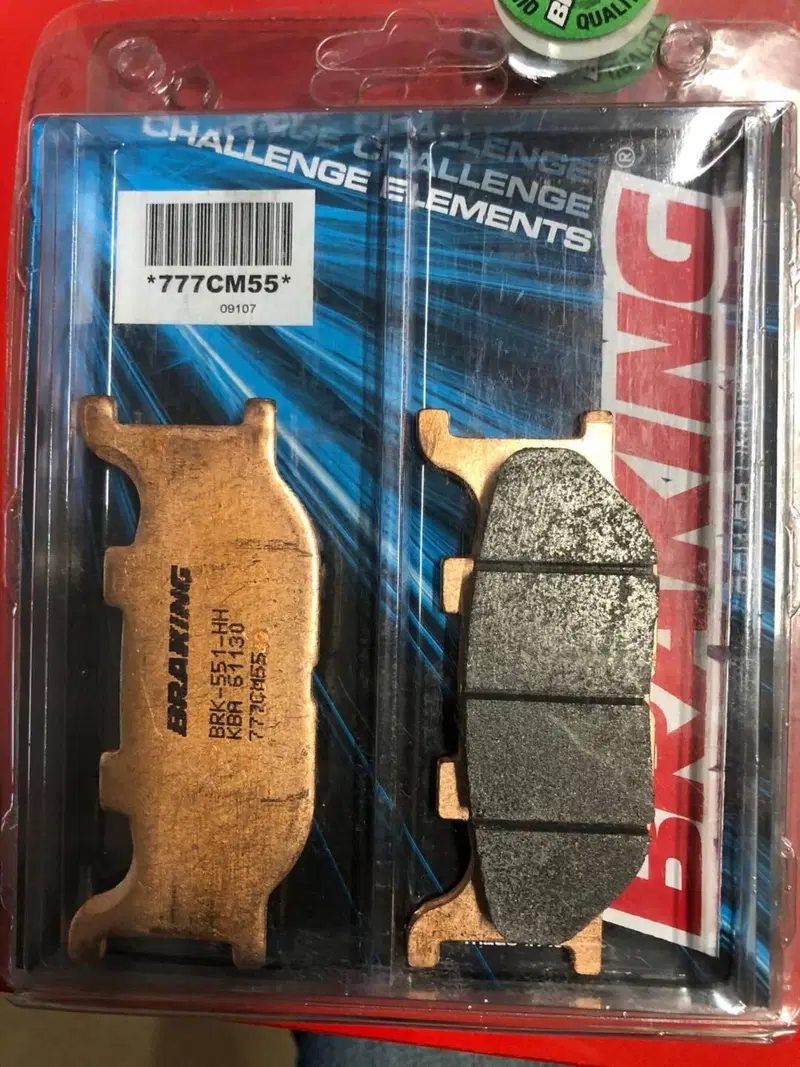 COPPIA PASTIGLIE BRAKING 777CM55