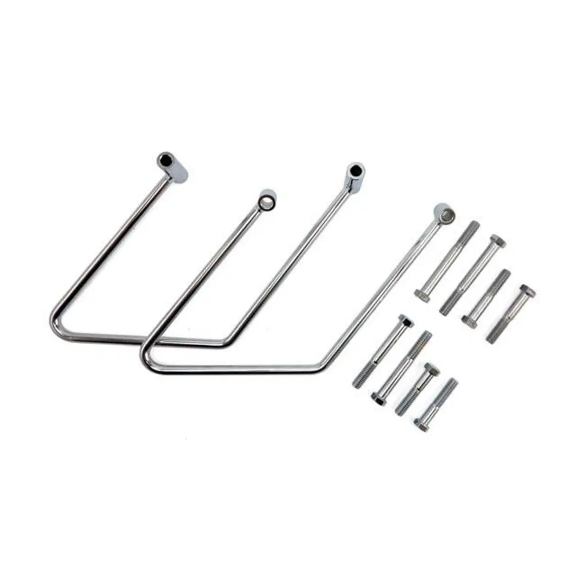 Supporti borse cromati per Softail FLST dal 2000 a 
