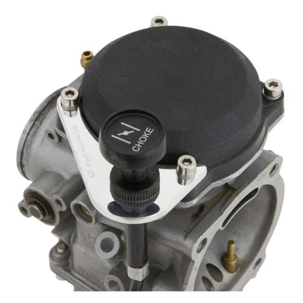 Supporto cavo aria per carburatore Keihin CV inox 