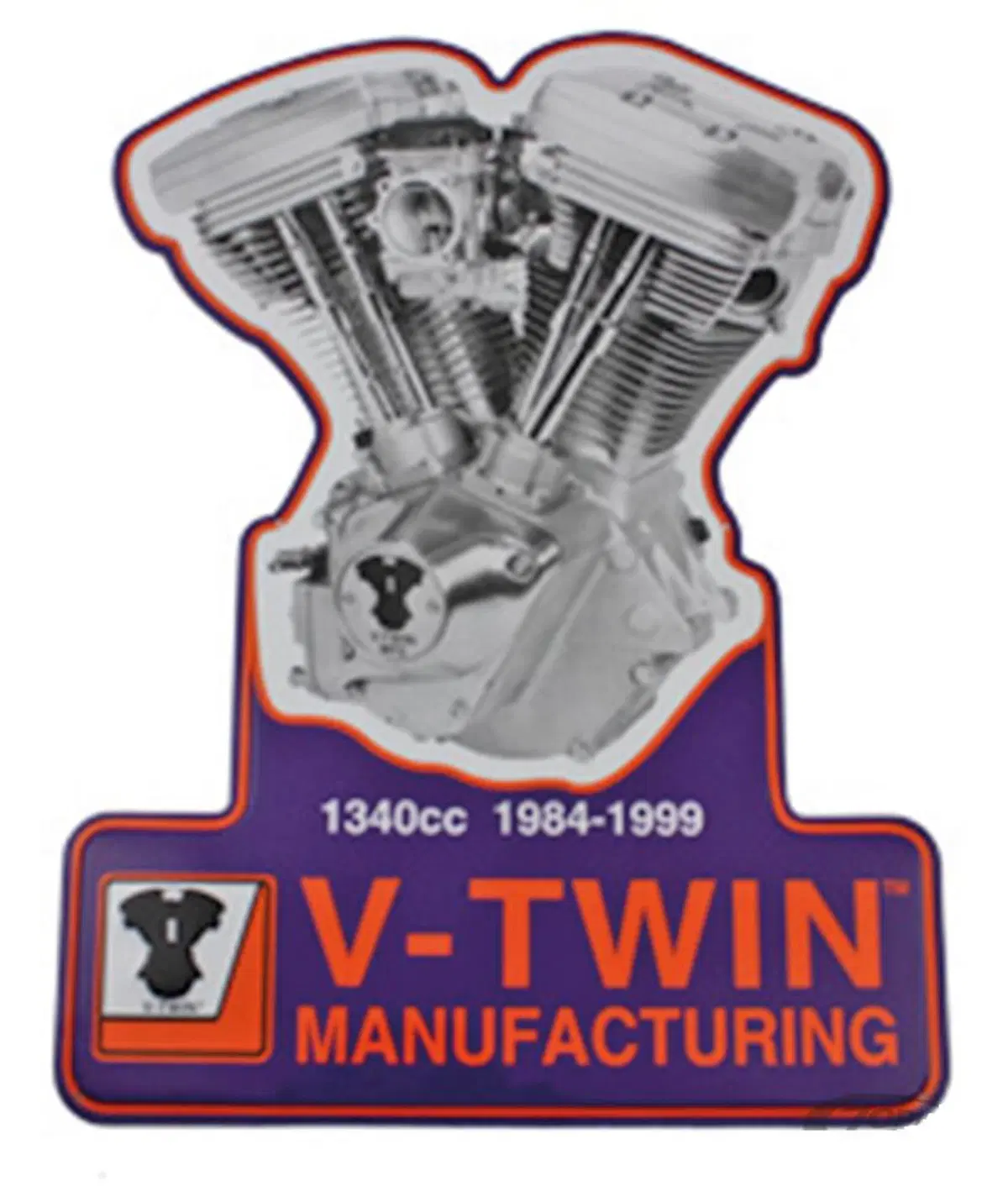 Insegna metallica motore Evolution V-Twin 