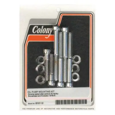 Kit viti pompa olio cromate per FXR, Dyna, Softail 