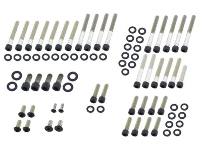 Kit viti coperchi motore nere opache per Sportster 