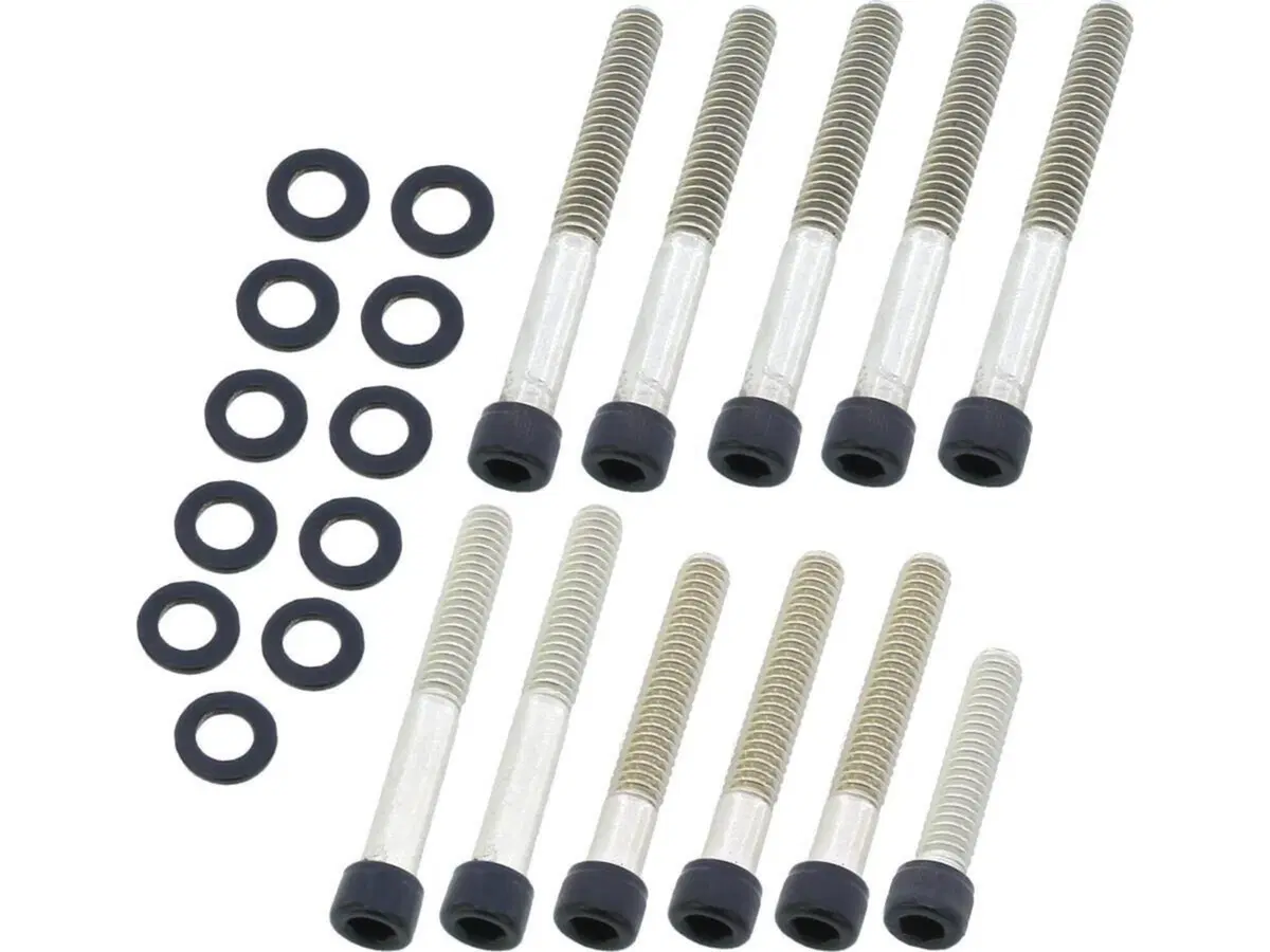 Kit viti coperchio cam nere opache per Sportster d 