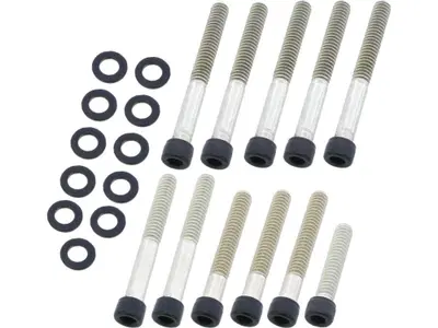 Kit viti coperchio cam nere opache per Sportster d 