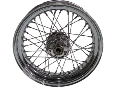 Ruota posteriore 16 x 3 con 40 raggi cromata Per S 