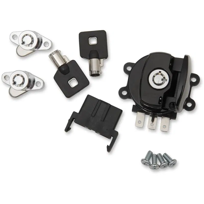 Blocchetto chiave accensione e borse nero per Road Drag Specialties