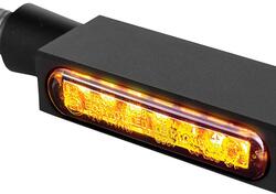 freccia led posteriore HeinzBikes Blokk nera lente 