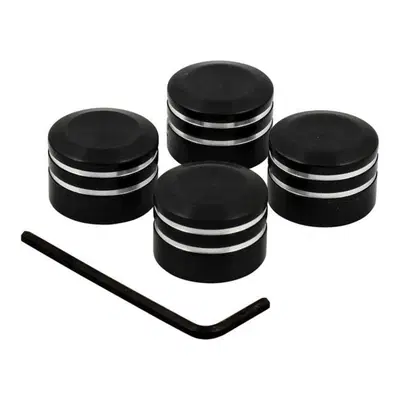 Coperchi neri in alluminio CNC per bulloni testate 