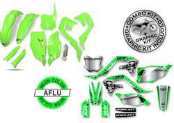 Kit plastiche+decals Ufo Stardust Kawasaki Verde f 