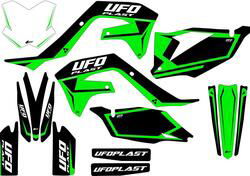 Kit grafica Ufo Stokes per Kawasaki Nero UFO 