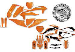 Kit plastiche+decals Ufo Stokes Ktm orange UFO 