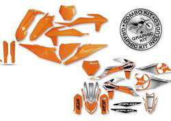 Kit plastiche+decals Ufo Thunder Ktm orange UFO 