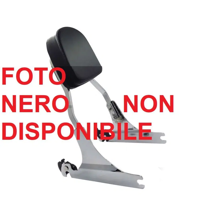 Schienalino Sissy Bar rimovibile alto 28 cm nero p 