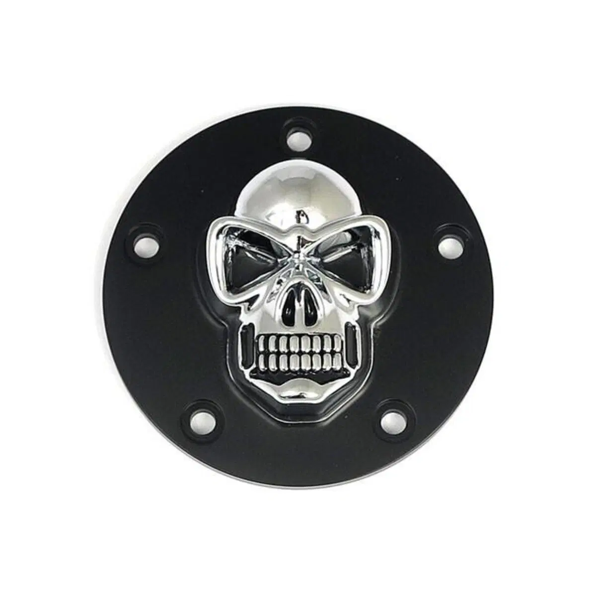 Point Cover Skull nero e cromato per Sportster dal 