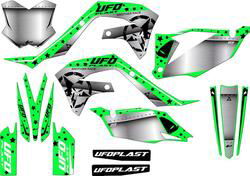 Kit grafica Ufo Stardust per Kawasaki Verde fluo U 