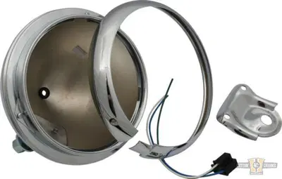 Faro anteriore 7" - senza vetro cromato Custom Chr 