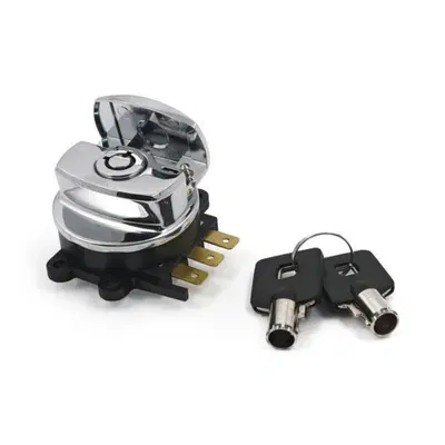 Blocchetto chiave accensione cromato per Road King 