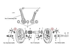 Dadi spinotto di biella Per Sportster dal 1981 fin 