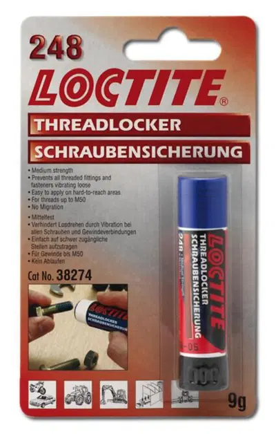 Colla frenafiletti media resistenza Blu in stick L Loctite