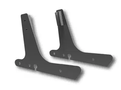 Piastre nere per schienalino Sissy Bar fisso per F 