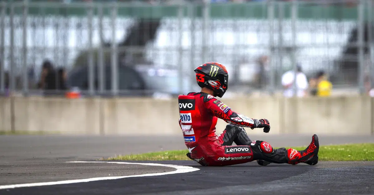 MotoGP 2024. GP della Gran Bretagna. Pecco Bagnaia: "Ho fatto un errore, alla 4 sono molto veloce, ho esagerato"