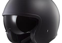 Casco Jet LS2 OF599 Spitfire 2 Solid Nero opaco