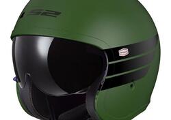 Casco Jet LS2 OF599 Spitfire 2 Retro verde