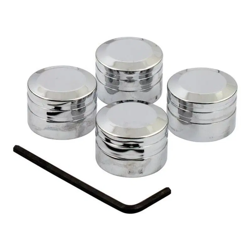 Coperchi cromati in alluminio CNC per bulloni test 