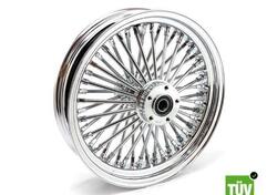 Ruota posteriore cromata Big Spoke 48 raggi 16”x 3 