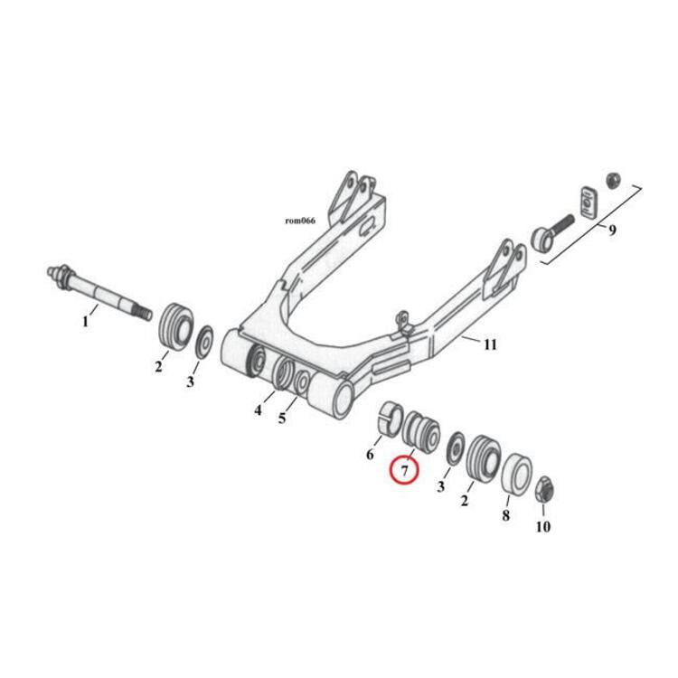 Cuscinetti forcellone per FXR dal 1982 al 1994 rif 