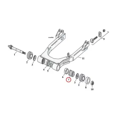 Cuscinetti forcellone per FXR dal 1982 al 1994 rif 