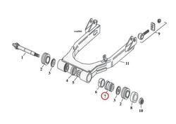 Cuscinetti forcellone per FXR dal 1982 al 1994 rif 