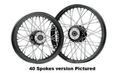 Ruota posteriore 18 x 3,5 - 60 raggi nera Custom C 