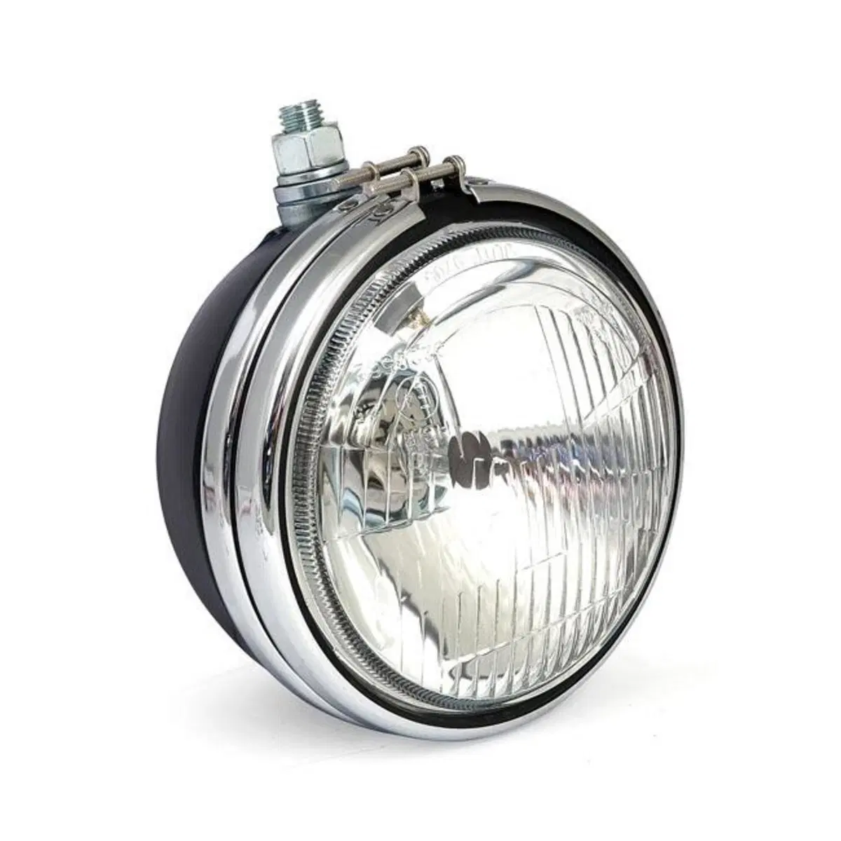 Faro anteriore 5 3/4" nero omologato replica del f 