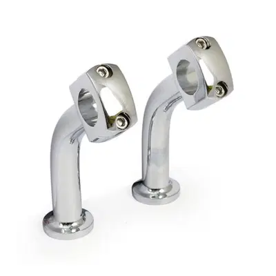 Riser Domed Pullback alti 5&rsquo;&rsquo;, arretrati 2&rsquo;&rsquo; croma 