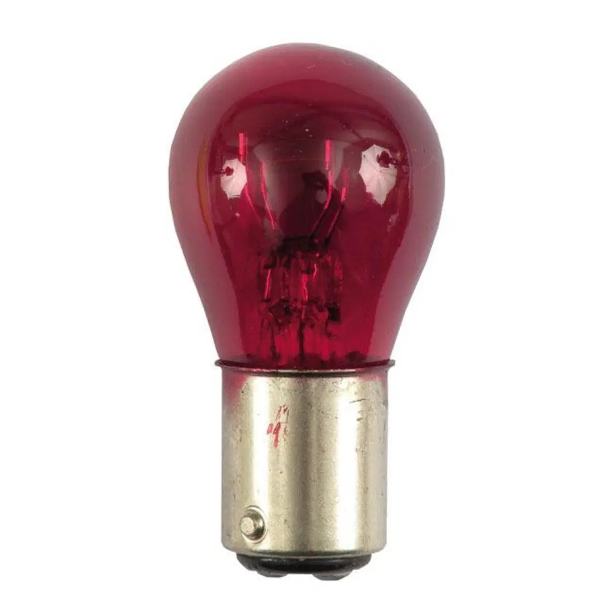 Lampadina rossa a doppio filamento per faro poster 
