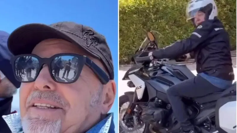 Vasco Rossi, ecco la sua domenica da rockstar: BMW R 1300 GS e un bel giro sul Monte Cimone [VIDEO]