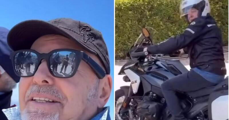 Vasco Rossi, ecco la sua domenica da rockstar: BMW R 1300 GS e un bel giro sul Monte Cimone [VIDEO]