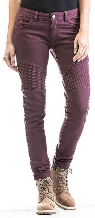 Jeans moto donna Ixon VICKY CE Bordeaux