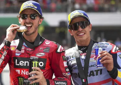 MotoGP 2025. Pecco Bagnaia: “Con Marc Marquez? Potrebbe andare molto bene o essere un disastro”