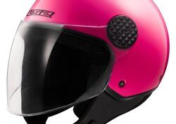 Casco Jet LS2 OF558 Sphere Lux II Rosa Fluo 06