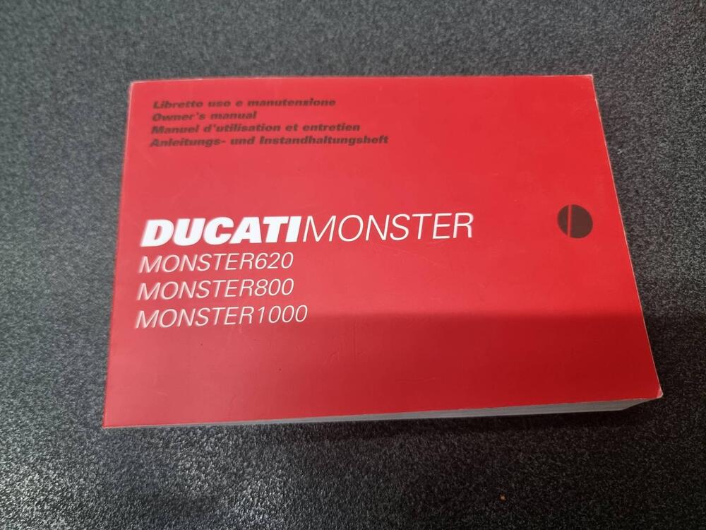 USO E MANUTENZIONE MANUALE DUCATI MONSTER -