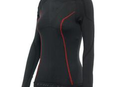 Maglia termica moto donna Dainese LS Nero Rosso