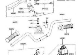 -Manubrio Kawasaki KZ550D1 GPZ 1981 460031078