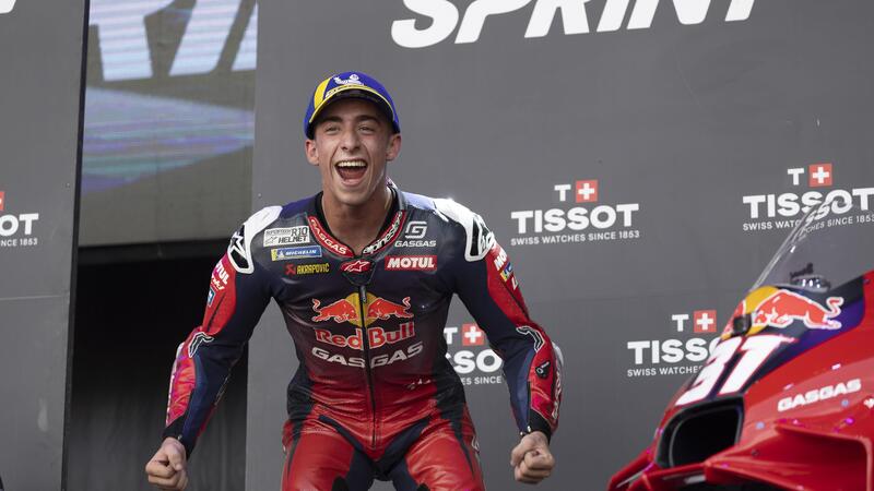 MotoGP 2024. GP di Aragon. Pedro Acosta: &quot;Il mio primo &quot;vero&quot; podio. L&#039;asfalto? Dovremmo farlo asciugare, ma facciamo tutto all&#039;ultimo&quot;