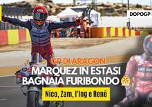 DopoGP Aragon: Marc Marquez in estasi, Bagnaia furibondo [VIDEO]