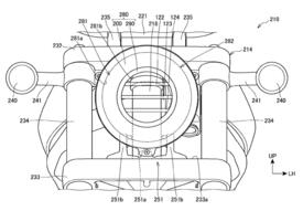 Il disegno del ring light di forma circolare su una cruiser