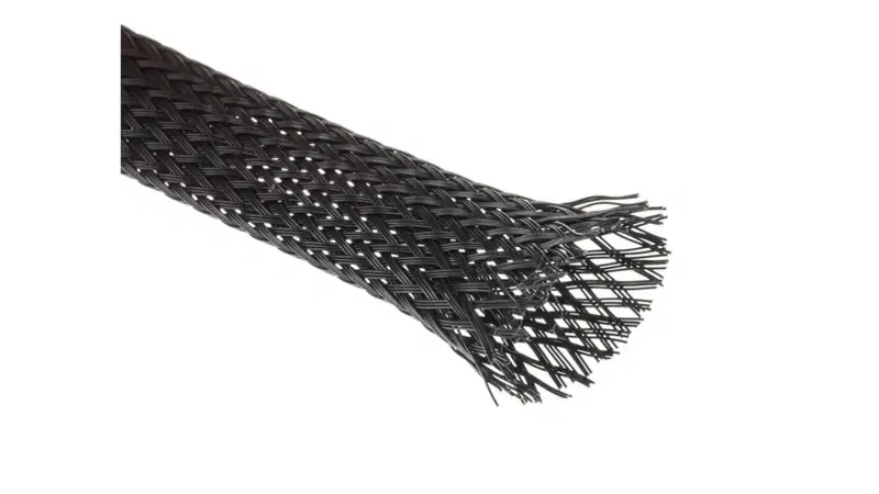 Guaina intrecciata copri cavi nera diametro intern Namz